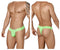 CandyMan 99315X Peek a Boo Lace Thongs Color Hot Green